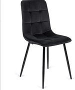 Vintino kreslo FORLI Velvet - čierna farba, nohy čierne - vintino.sk