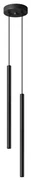 Sollux SL.1304 - Luster na lanku PASTELO 2xG9/8W/230V čierna SLX1007