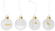 räder Vianočná sklenená ozdoba Frozen – sada 4 ks