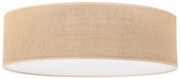Stropné svietidlo Juta, 1x jutové tienidlo, (biele plexisklo), (fi 50cm)