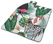 Sablio Plážová deka Zebra a Plameniak: 200x140 cm