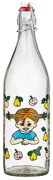Sklenená fľaša Pippi Fruits 1l