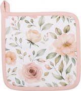 Biela bavlnená utierka s ružami Soft Romantic Blush - 50*70 cm