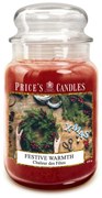 PRICE´S MAXI sviečka v skle Festive Warmth - horenie 150h
