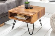 Odkladací retro stolík Shayla, 45 cm, sheesham