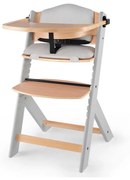 KINDERKRAFT - Detská jedálenská stolička s polstrovaním ENOCK šedá