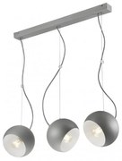 Luster na lanku INEZ 3xE27/60W/230V šedá