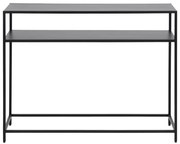 Čierny konzolový stolík so železným nohami Actona Newcastle