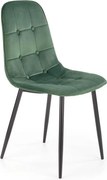 Jedálenská stolička KINDREL 1 ks tmavozelená