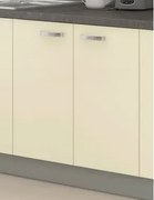 Dolná kuchynská skrinka Karmen 80D, 80 cm, šedá/krémová%