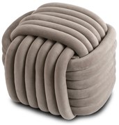 Velúrová taburetka Magma, béžová