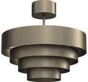 Prisadený luster RINGS 1xE27/15W/230V mosadz