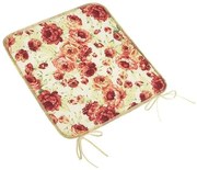 Bellatex Sedák Berta hladký Pivonka ružová, zelená, 40 x 40 cm