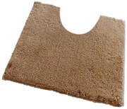 ROUTNER Kúpeľňová predložka COTTON Béžová 20108 - Béžová / 50 x 50 cm WC s výkrojom 20108