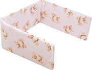 Mantinel do postieľky New Baby Love Teddy Bear pink