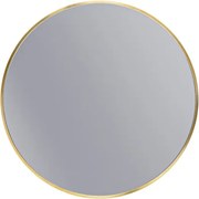 Erga Round, okrúhle zrkadlo 60cm, zlatý rám, ERG-V01-ROUND-6060-GD