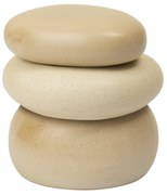 Ferm Living Úložná dóza Pebble Sand/Cream Large