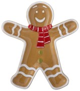 Tanier na občerstvenie Ginnie, perníkový panáčik, 18 cm