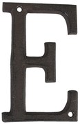 Nástenné kovové písmeno E- 13 cm