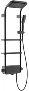 Mexen Dazz, sprchová sada s ručnou a dažďovou hlavicou, čierna, 78107-70