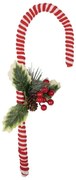 Bielo-červený vianočný zápich lízanky palice Candy - 13*3*30 cm