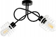 BERGE LED stropné svietidlo LOFT - 2xE27 - SPRING WHITE