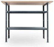 Pracovný stôl 120x92x60cm s 2 policami