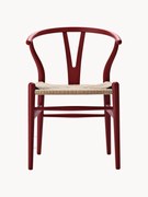 Drevená stolička's ručne tkaným sedadlom CH24 Wishbone Chair