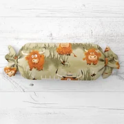 Biante Detský vankúš valec bonbon Sandra SA-612 Býčky na pastve na zelenom 15x40 cm
