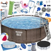 Bazén set Pro Max Rattan 366x100cm 26in1