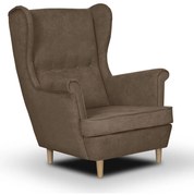 Skandinávske kreslo Ušák ELI Hnedá