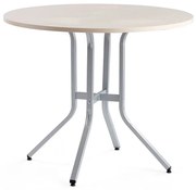Stôl VARIOUS, Ø1100x900 mm, strieborná, breza