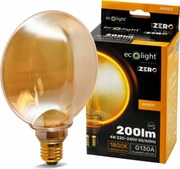 ECOLIGHT Dekoratívna LED žiarovka E27 4W 200lm G130 Amber Retro - rada ZERO