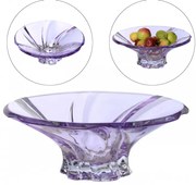 KRIŠTÁĽOVÁ MISKA BOHEMIA OKLAHOMA 305 MM FIALOVÁ