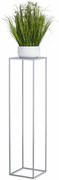 STOJAN NA KVETINÁČ SIMPLE 100X24X24 CM SIVÁ