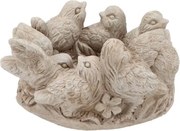 Cementový kvetináč misa s vtáčikmi Saint antique Bird - 22*21*11 cm