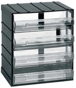 ARTPLAST Organizér 514T 192 x P 148 x H 230 mm s 4 priehľadnými zásuvkami