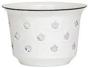 Ib Laursen Smaltovaný svietnik Stars White