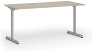 Kancelársky stôl PRIMO BETA, 160x80 cm, sivá podnož, dub prírodný