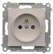 DGZ1Z/11 Jednoduchá zásuvka s uzemnením biela