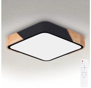 Brilagi - LED stmievateľné svietidlo PILANA LED/48W/230V dub/čierna 42x42 cm + DO