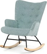 Hojdacie kreslo FABIAN — látka, modrá