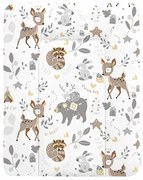 BabiM Mäkká prebaľovacia podložka 50x70 Farba: sivá-srnky