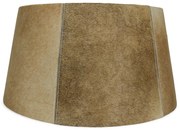 Hnedo béžové tienidlo na lampu z hovädzej kože 50 cm - 40 * 50 * h 26 cm