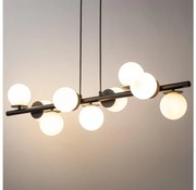 Luster na lanku AVOLA 9xG9/12W/230V čierna