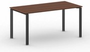 Rokovací kancelársky stôl PRIMO INFINITY, 160x80 cm, čierna podnož, čerešňa