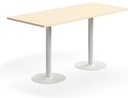 Barový stôl VERTICUS, 1800x800x900 mm, breza/biela