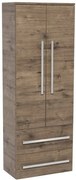 Kúpeľňová skrinka vysoká SAT Cube Way 60x163x33 cm dub wellington CUBE3CHV60DW