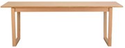 Prírodný jedálenský stôl v dubovom dekore Rowico Colonsay, 215 x 96 cm