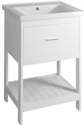 Aqualine Sapho, ETIDE umývadlová skrinka 51,5x86x44 cm, matná biela, ET515